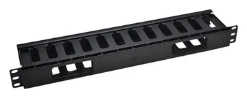 Органайзер кабельный 19дюйм 1U с крышкой TOKOV ELECTRIC TKE-CM-1U-PC